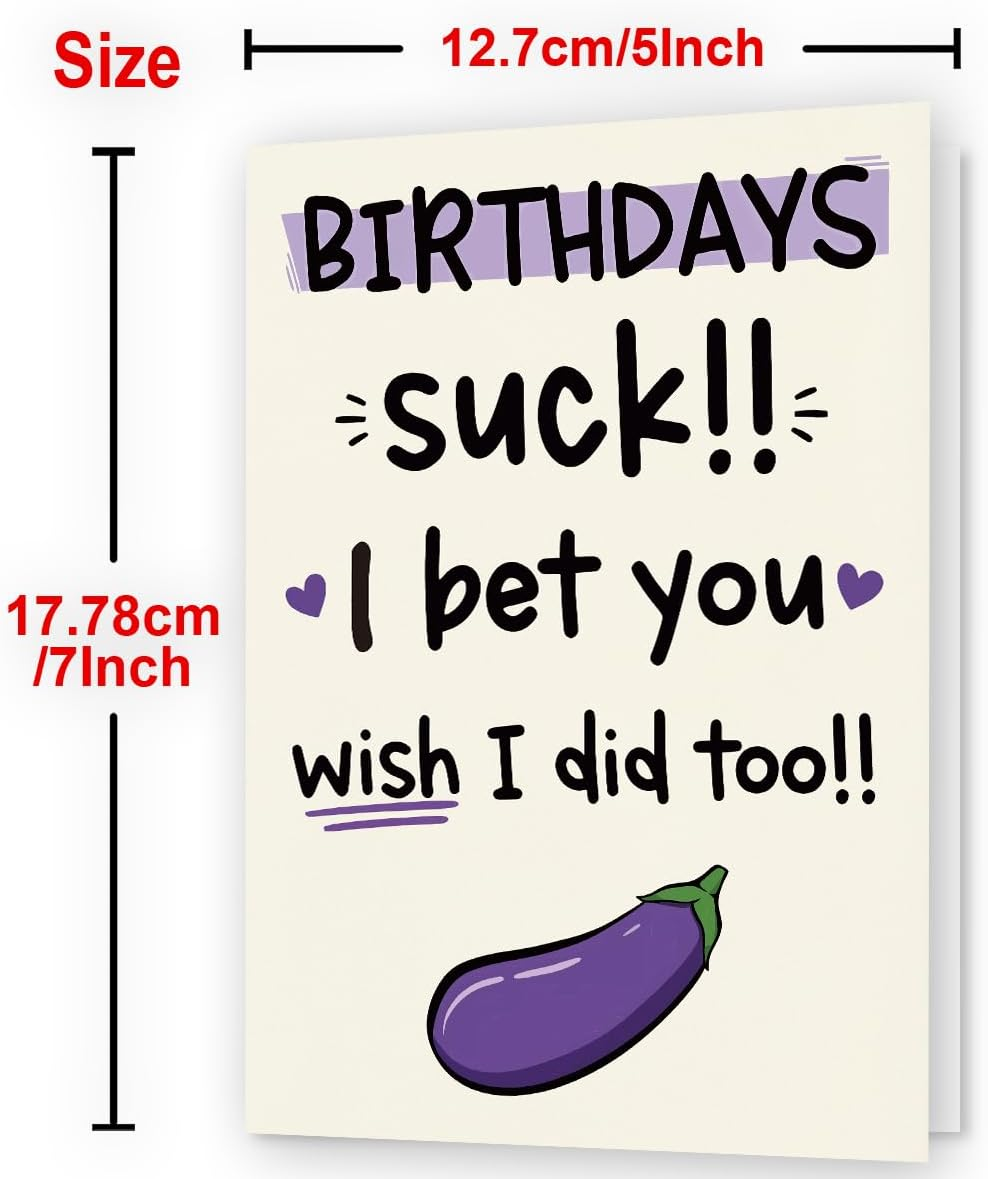 Funny Birthday Card & Gifts for Men, Husband, Boyfriend, and Him, Happy Bday Card - I Style image number 5