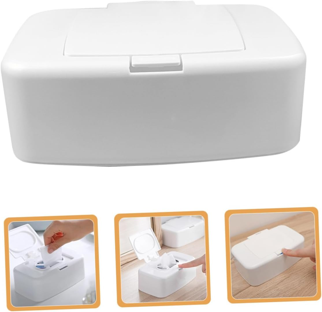 3Pcs Tissue Container Wipe Dispenser Box for Living Room Office Nursery Simple Design Easy to Use Keeps Wipes Clean and Organized image number 6