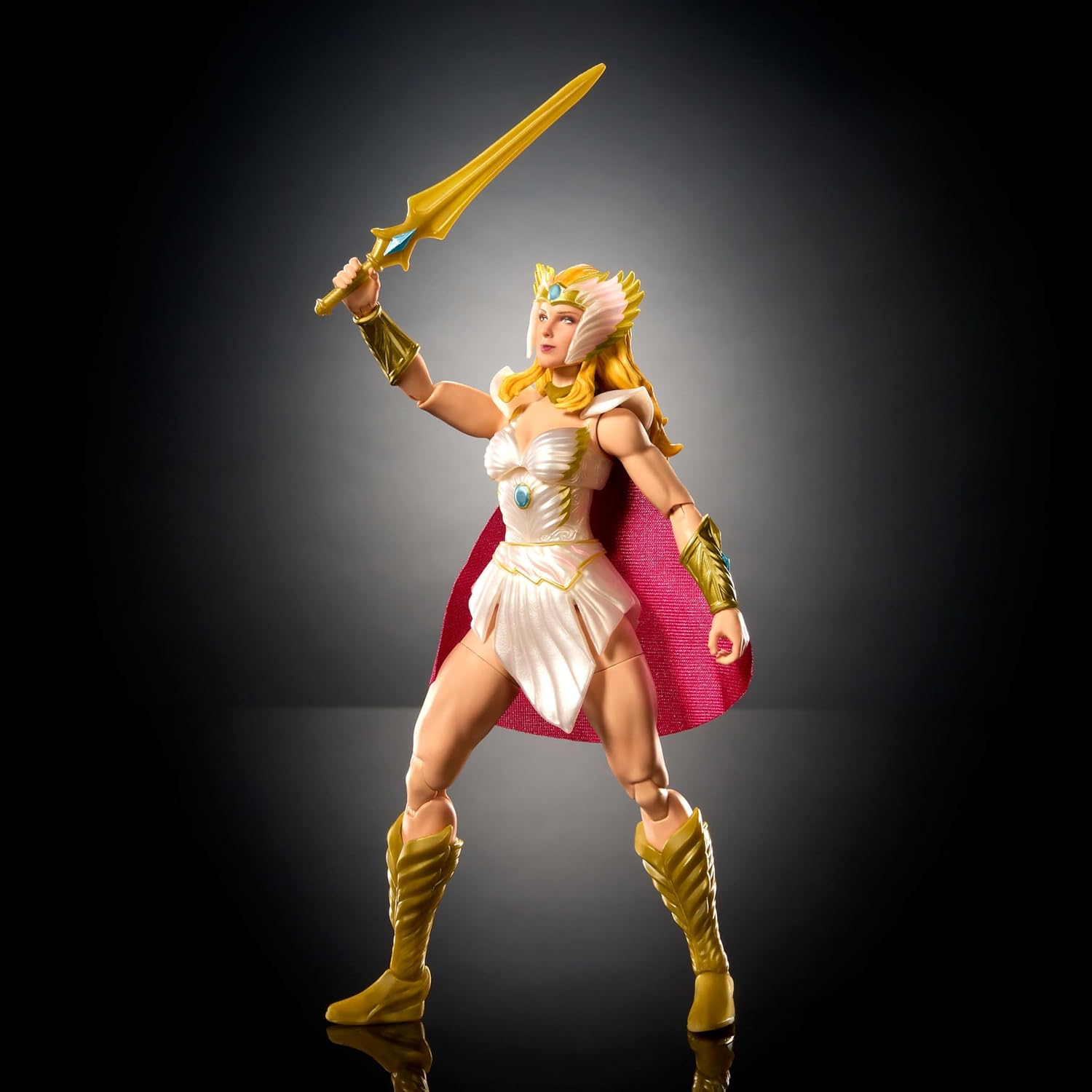 Masters of the Universe Masterverse New Etheria She-Ra 7" Motu Toy 30 Points of Movement Interchangeable Hands Soft Cloth Cape Shield Sword JBP83 image number 2