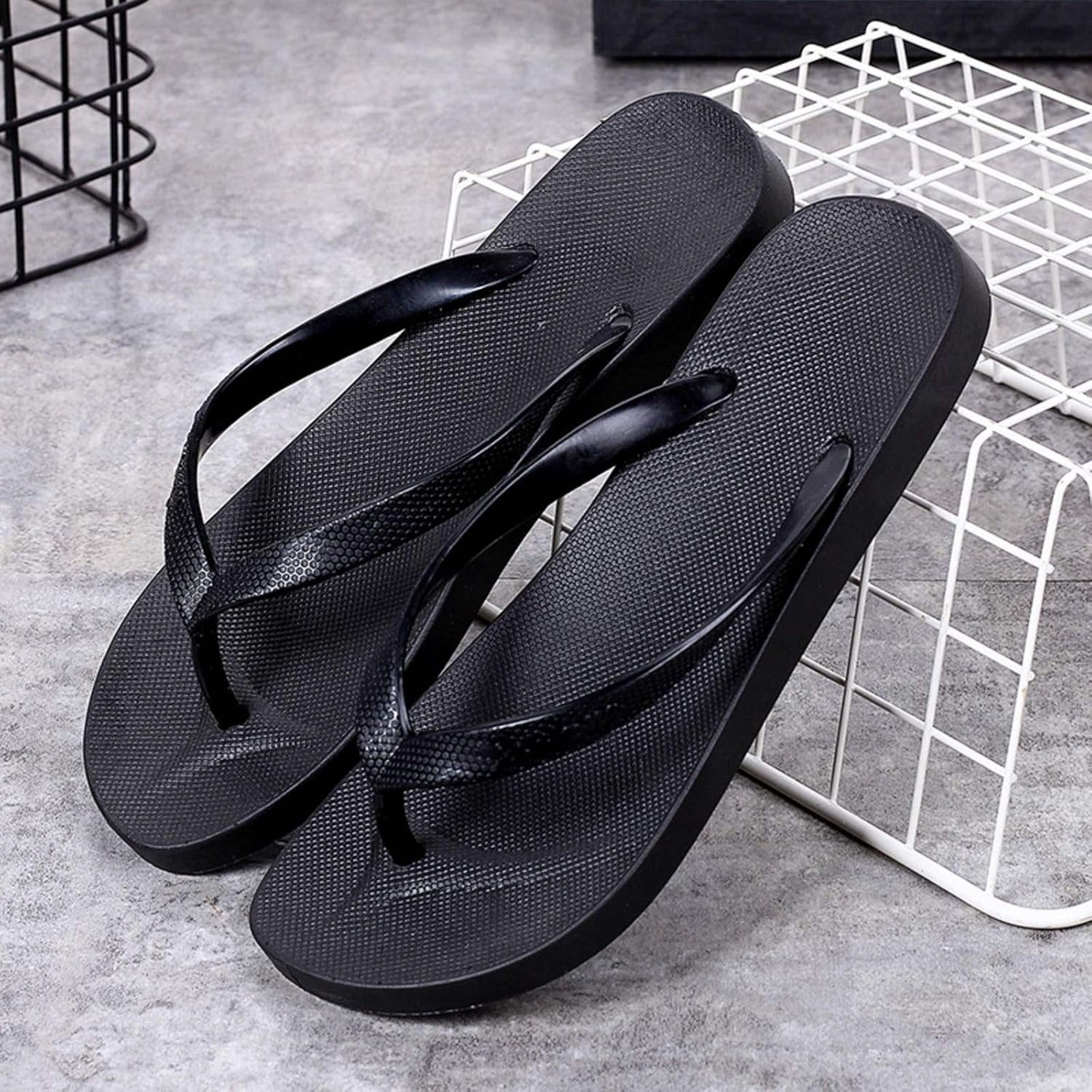 Flip-Flops Students Summer Fashion Non-Slip Korean Style Beach Shoes Lovers Flat Harajuku Style Flip Flops Men image number 6