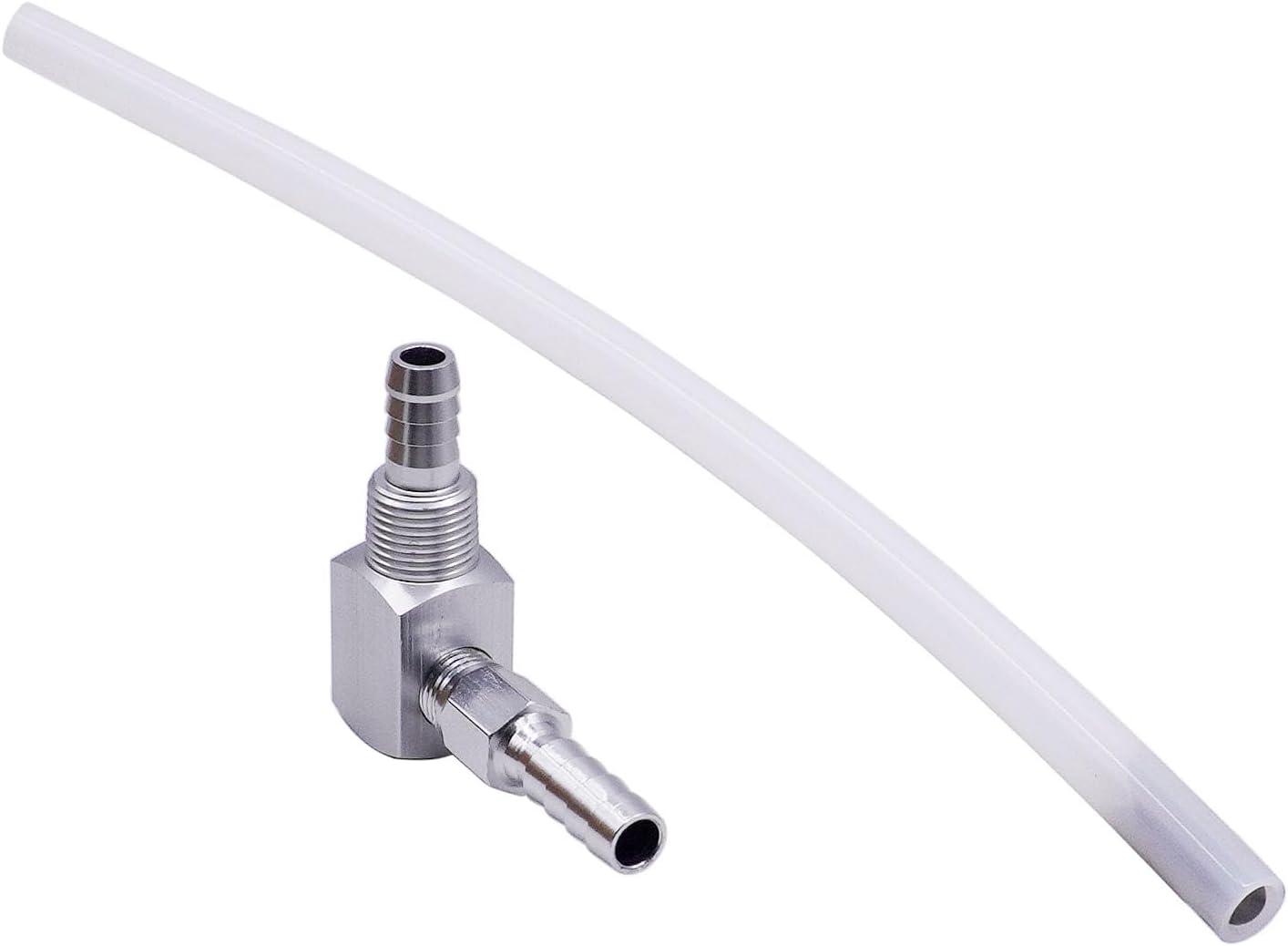 Universal 12" Marine Fuel Tank Pickup Tube with Strainer - Polyethylene Fuel Tube with Aluminum Barb Connector- Fits Standard Boat Fuel Tanks - Replaces Part 7-0948 image number 1