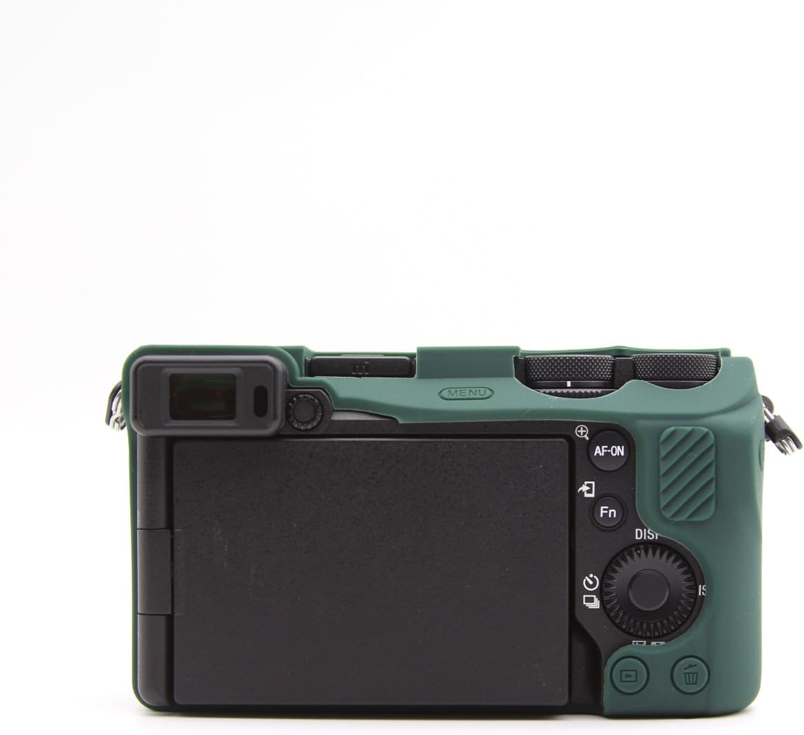 A6700 Camera Case, BMAOLLONGB Fullbody Thin Lightweight Silicone Camera Skin Body Rubber Cover Case for Sony Alpha A6700 (Green, Smooth) image number 5