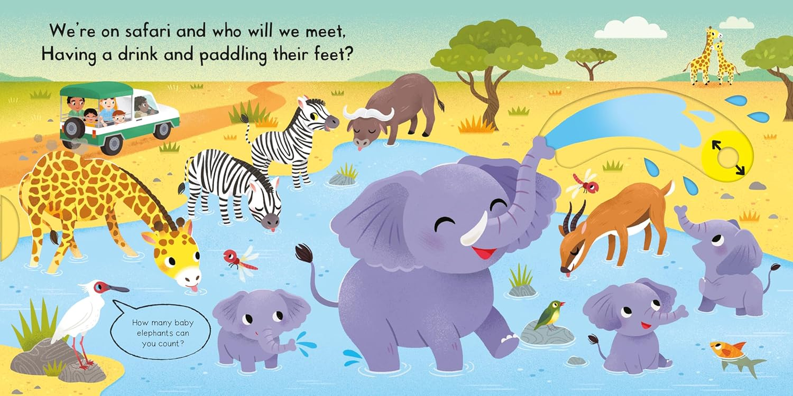 Busy Safari: a Push, Pull, Slide Book image number 4