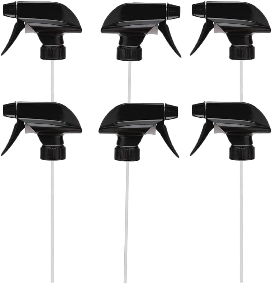 Heavy Duty Trigger Sprayer Replacement Nozzles - 28-400 Spray Bottle Nozzle, Plastic Sprayer Tops 6 Pack image number 3