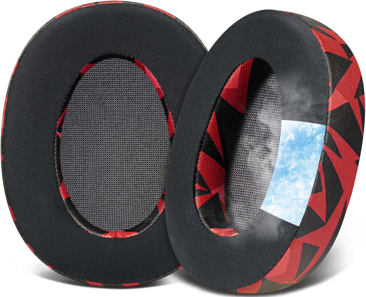 SOULWIT Cooling Gel Ear Pads Cushions Replacement, Earpads Compatible with Sony WH-H900N (H.Ear on 2 Wireless) & MDR 100ABN (H.Ear on Wireless) Noise Canceling Over-Ear Headphones - Black