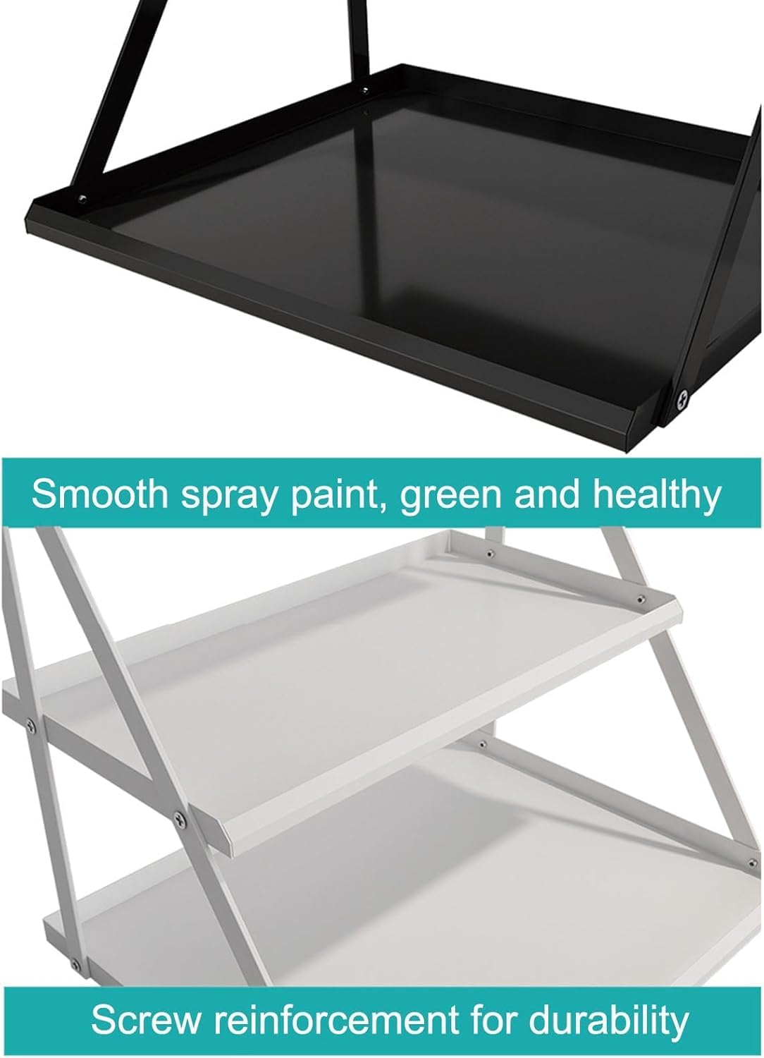 Snack Storage Rack Storage Baskets， Retail Display Rack Countertop Snack Stand Organizer Shelf(White) image number 3