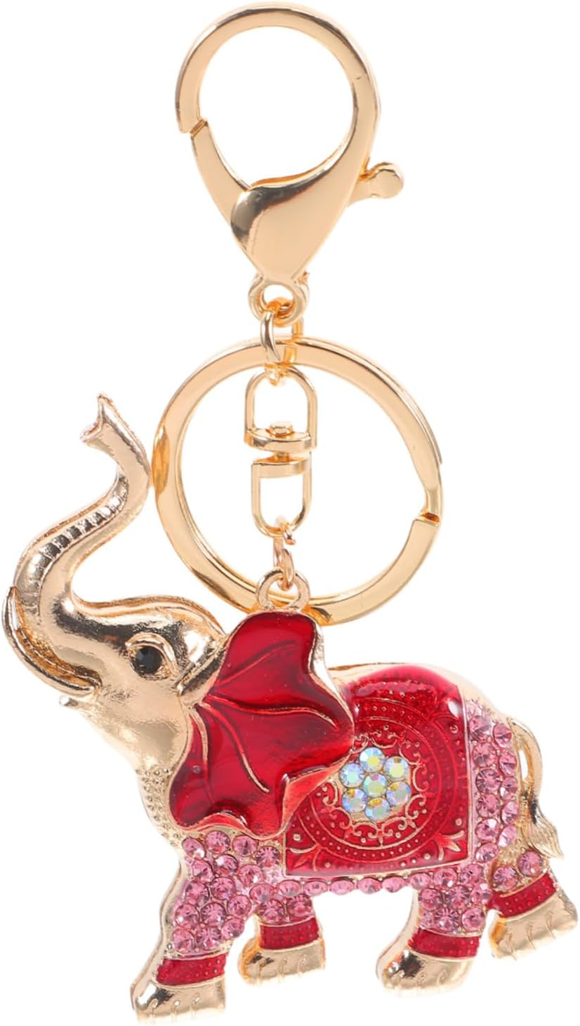 WOFASHPURET Elephant Keychain Handbag Accessories Key Decoration for Women Keychain Pendant Bags Pendant Back Pendant Girl Keychain Pendant Keychains Keychain Crystal Zinc Alloy Blue