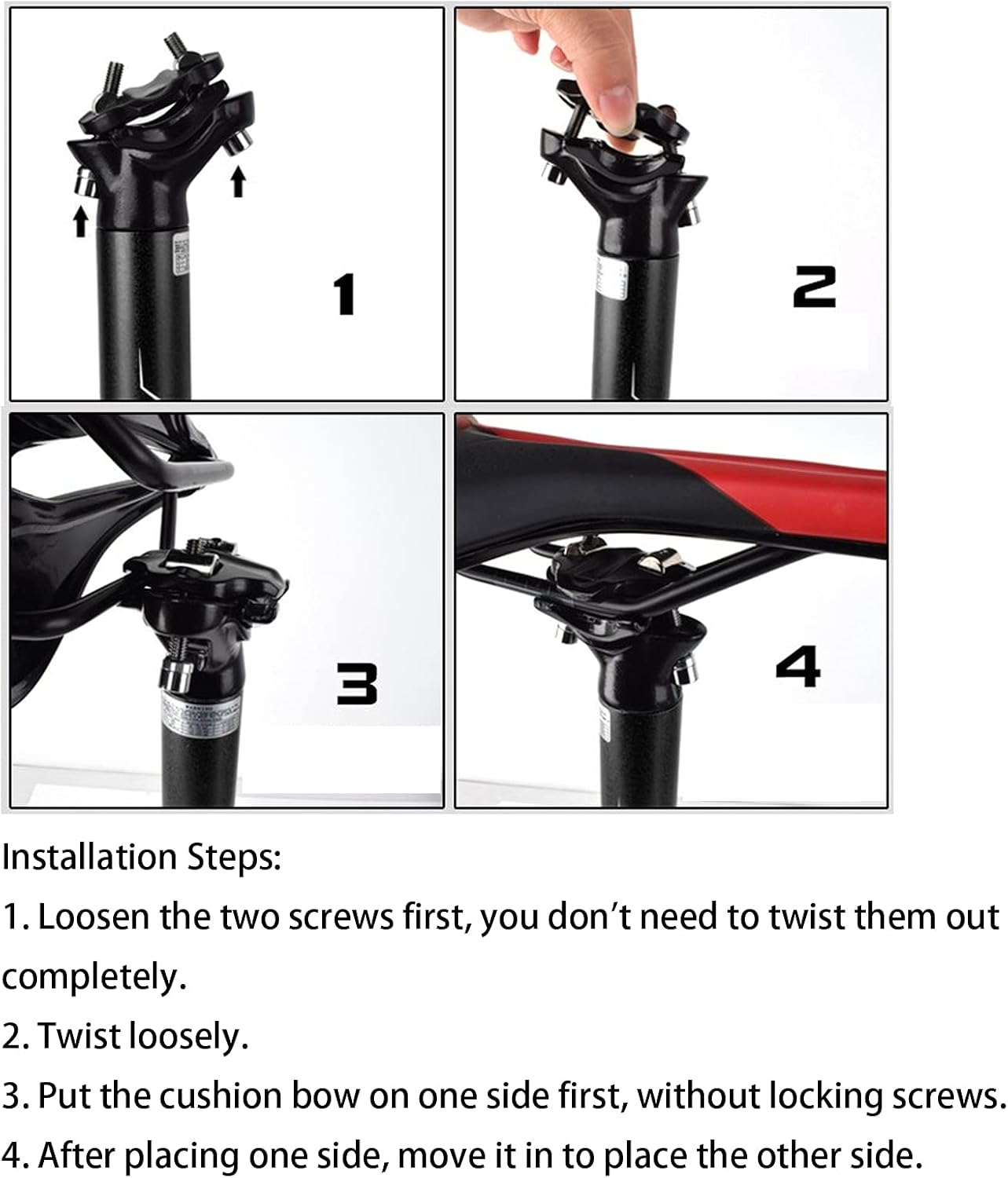 Bicycle Seatpost, High Hardness Bike Tube 30.9X400Mm Corrosion Resistant for Road Bicycle(Black) image number 6