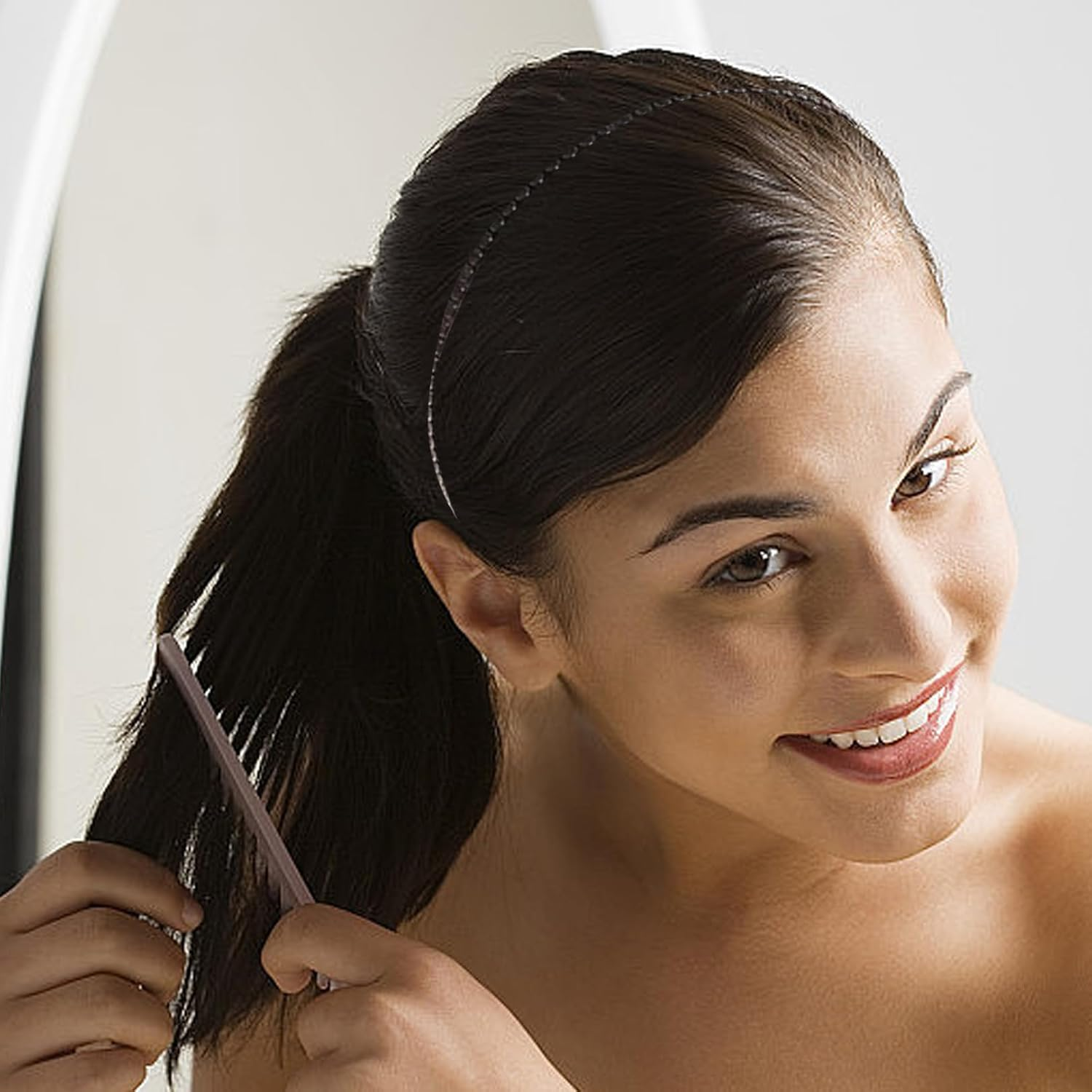 Pack of 4 Men'S Hair Bands, Zigzag Headband, Zigzag Headband, Metal Headband, for Broken Hair, Unisex, Outdoor, Sports, Fitness, Yoga image number 3