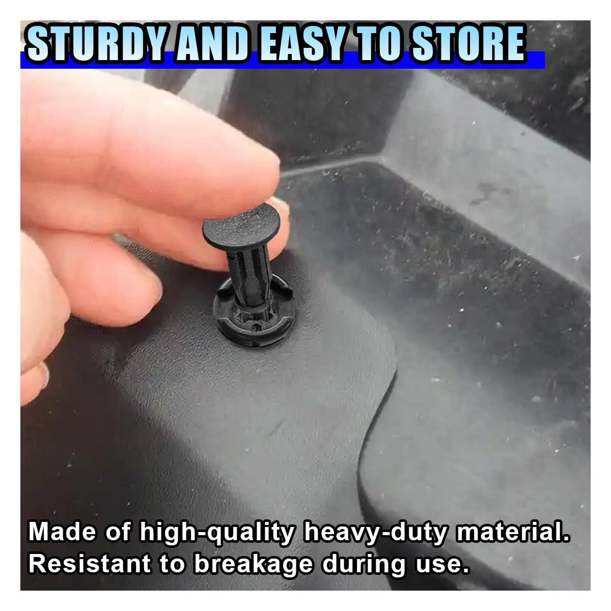 100PCS Car Bumper Clips, Plastic Car Push Pin Rivet Set, 6 Sizes Auto Body Trim Screw Fasteners Push Retainer Clip Kit with Fastener Remover, Auto Fenders Clips Replacement Parts (100Pcs&Tool) image number 1