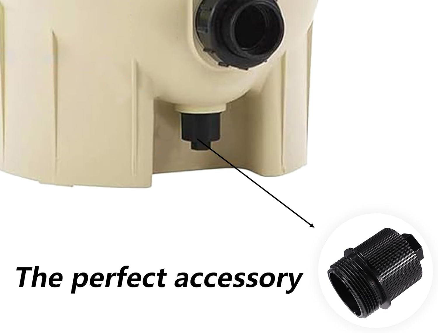 2Pcs 190030 Drain Plug Cap Assembly for Pentair FNS Plus/Clean and Clear Plus/Quad DE Filters, Pool Filter Drain Plug Replacement with O-Rings for Pool Maintenance Accessory image number 1