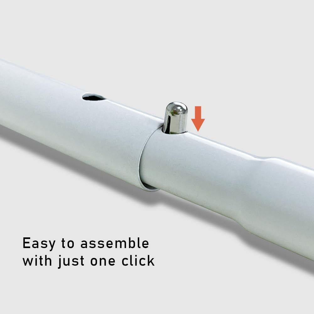 ALSTON 2M round Metal Backdrop Stand Wedding Hoop Arch Flower Display Stand, Balloon Arch Kit Decoration White Circle Background Stand Frame Birthday Party Graduation Celebration Backdrop