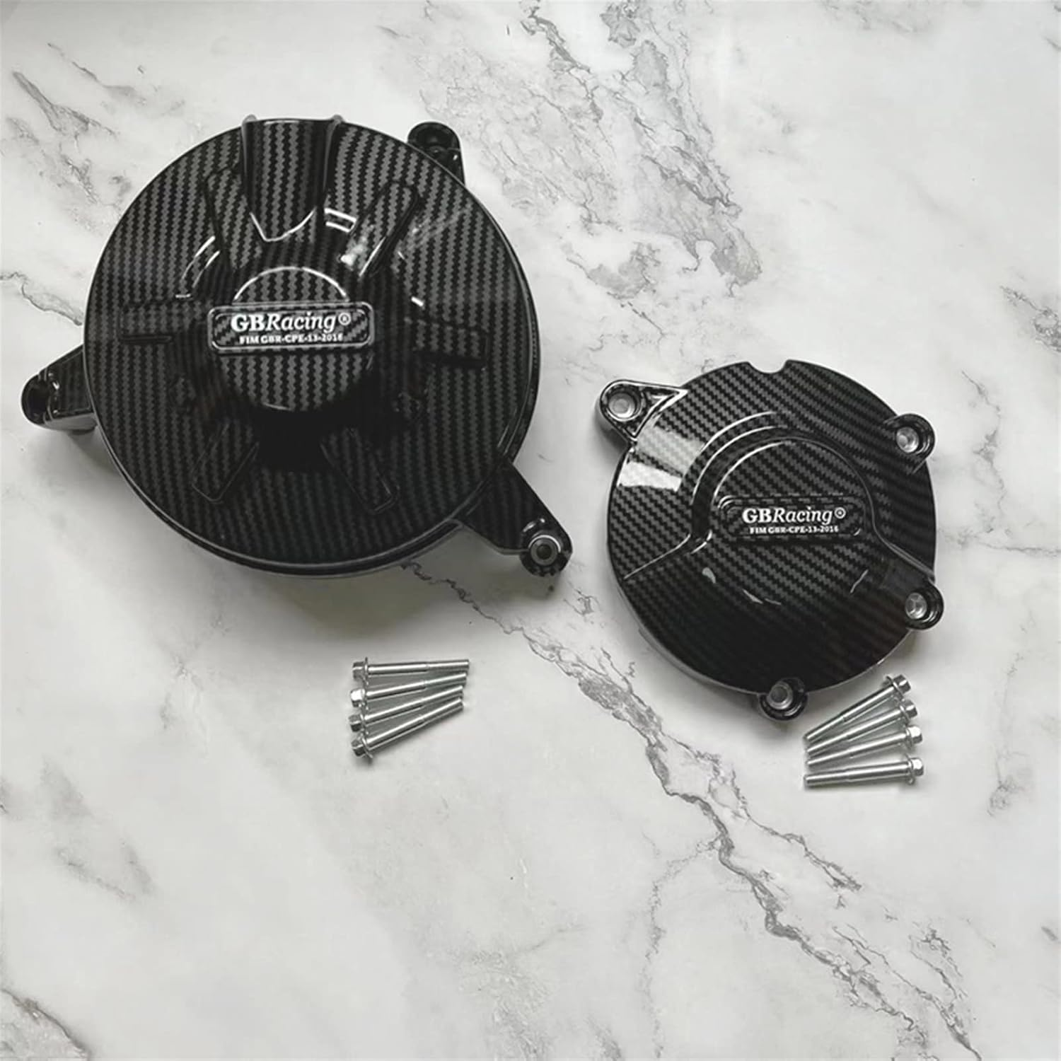 ZGDUGFU Fit for Aprilia Tuono V4R Engine Cover Protection Set 2011-2020 Motocross Accessories (Color : Carbon-Look) image number 1