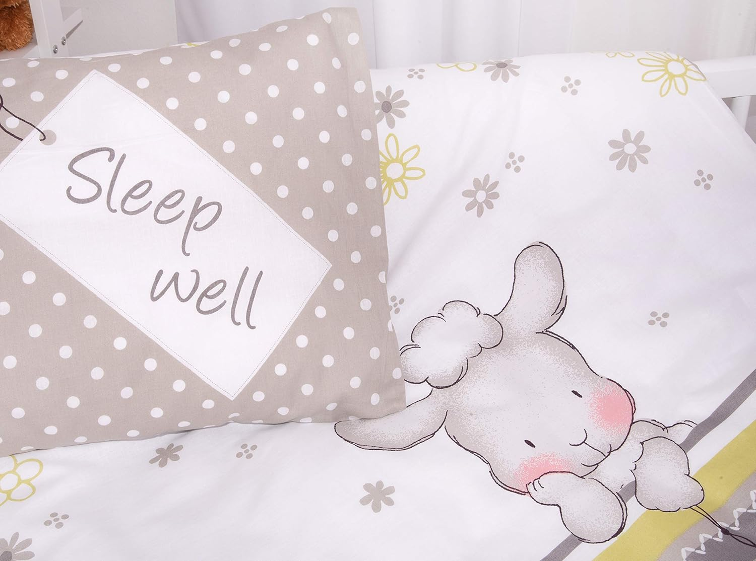 Herding Baby Best Toddler Bedding Set, Reversible Motif Lara Sheep, Duvet Cover 100 X 135 Cm, Pillow Case 40 X 60 Cm, Cotton/Renforc&eacute; image number 5