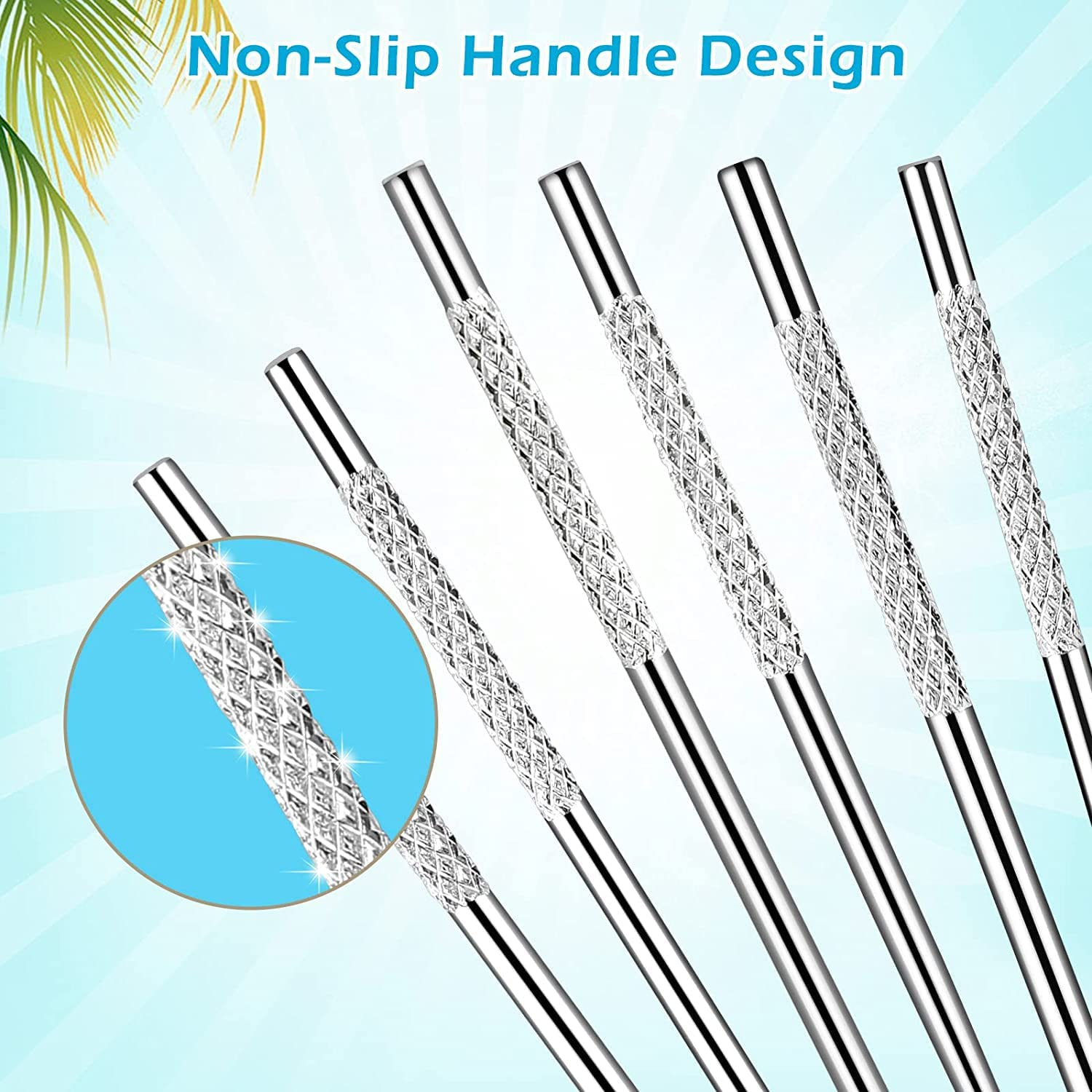 Portable Stainless Steel Toothpick Pocket Set, 7 Pcs Reusable Stainless Steel Oral Set, Metal Toothpicks Cleaning Kit, Reusable Tooth Cleaner Tool for Outdoor Picnic Camping Trave Family image number 2