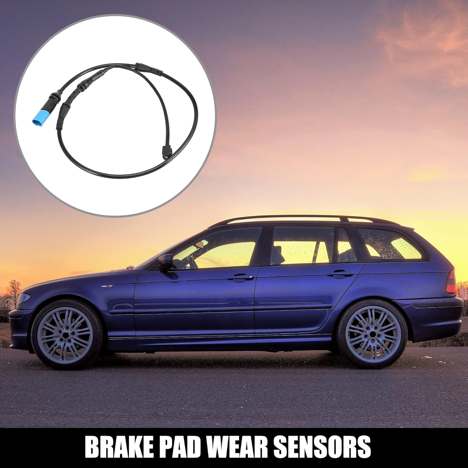 X AUTOHAUX Automobile Rear Electronic Brake Pad Wear Sensor Replacement 34356870350 for BMW X3 2018-2022 Plastic image number 1