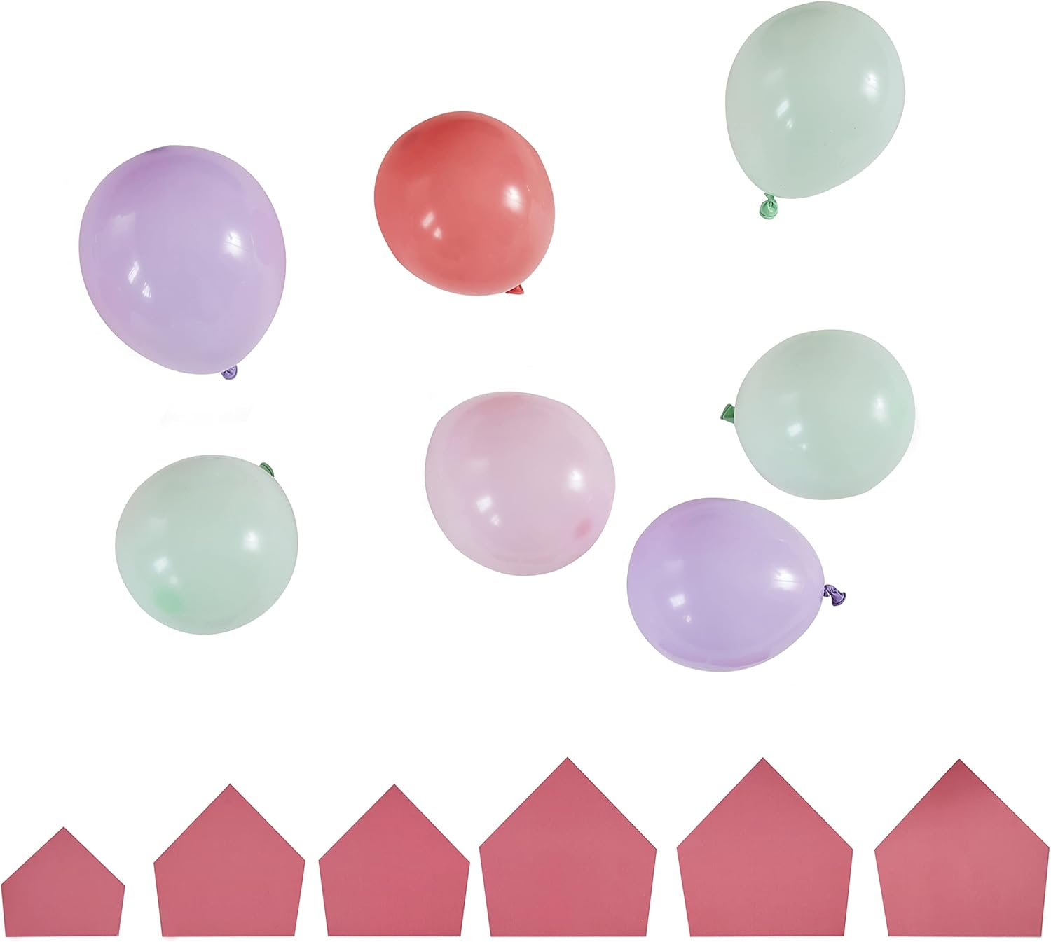 Ginger Ray Dinosaur Pink, Lilac and Pastel Green Roar Balloon, 30 Cm Diameter (5 Pieces) image number 6