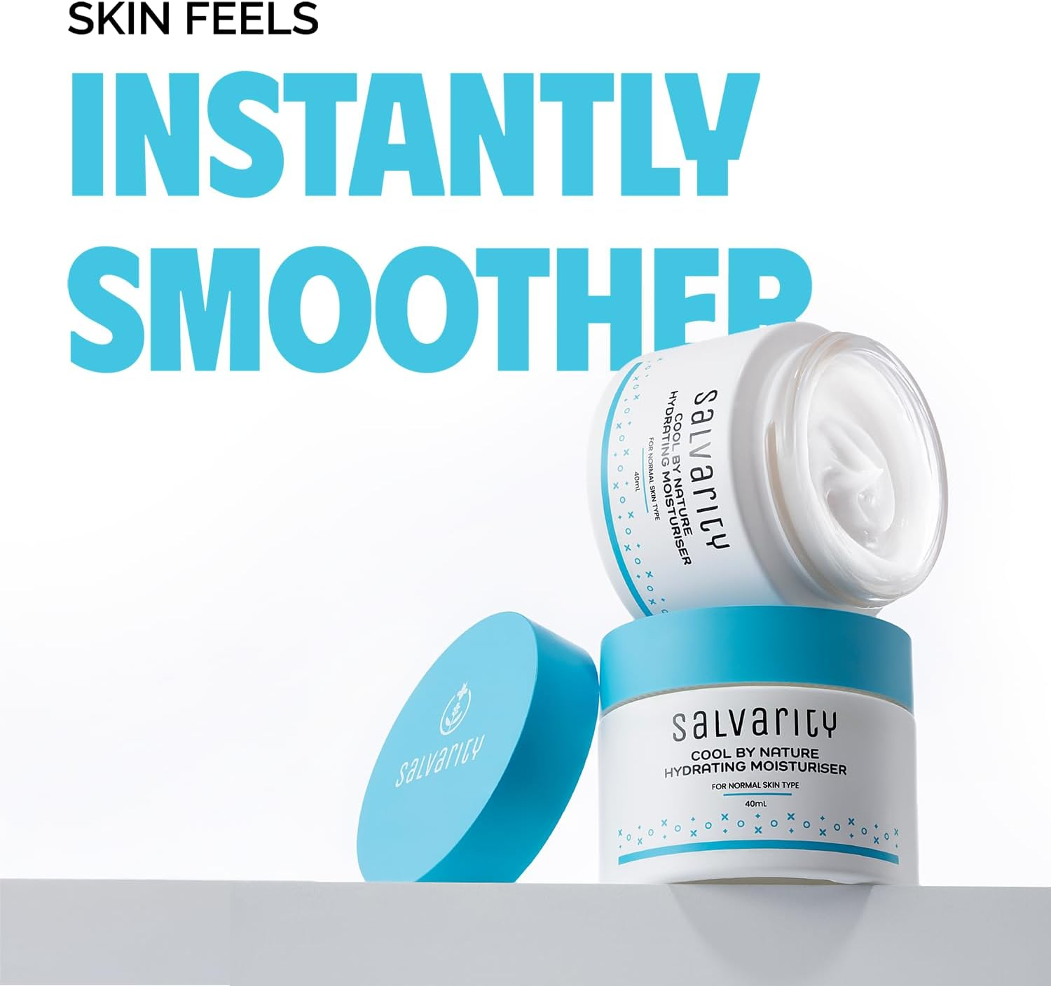 Salvarity Hydrating Face Moisturiser with 5% Niacinamide, Hyaluronic Acid Helps Restore Moisture, Smooth Dryness & Strengthen Barrier for Dry & Sensitive Skin, Lightweight Non-Greasy Cream - 40 Ml image number 6