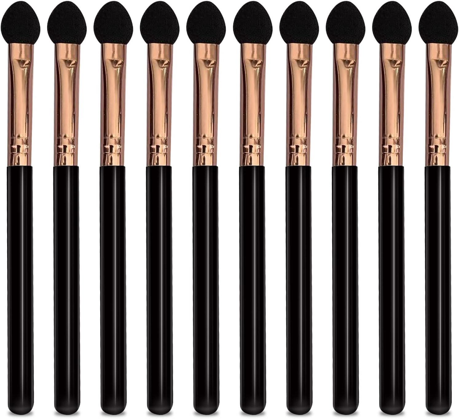 Uorpoto Eyeshadow Applicators Sponge Double Sided Reusable 5Pcs Professional Blendable Organic Foam Tip Makeup Eye Shadow Applicator Brush Set Washable