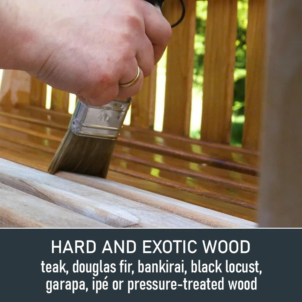 OLI-NATURA Yacht & Teak Oil 1 Litre - Premium Uv-Protecting Deep Wood Oil for Outdoor Applications, Colour: Teak image number 1