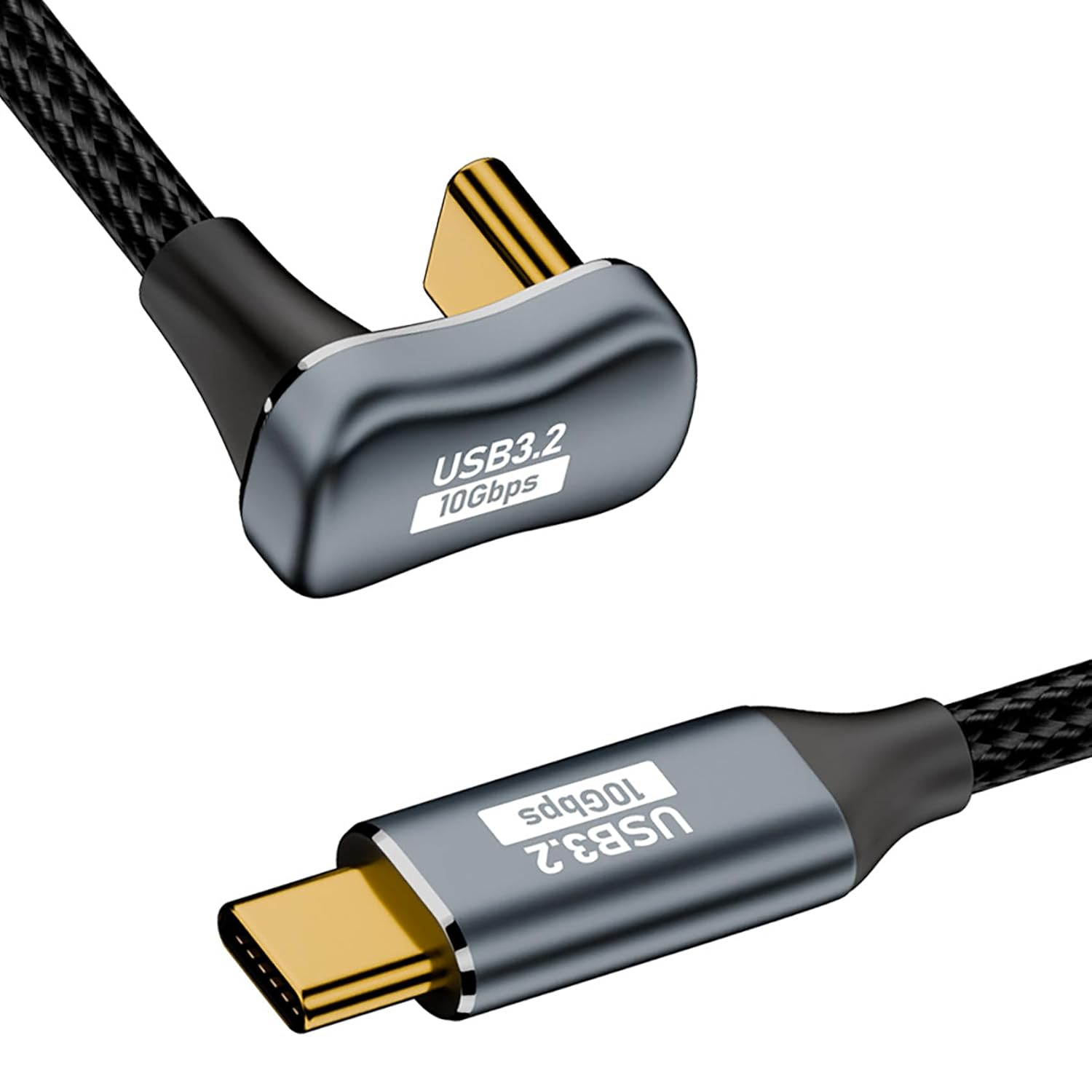Tunghey 180 Degree U Shape USB C to USB C 3.1 Gen 2 Cable 10Gbps Data Transfer, 4K Video Output Monitor Cable 100W PD Fast Charging, for 15Pro/15Promax/15/15Plus, Ma-Cbook (1.5M) - 0.5M image number 3