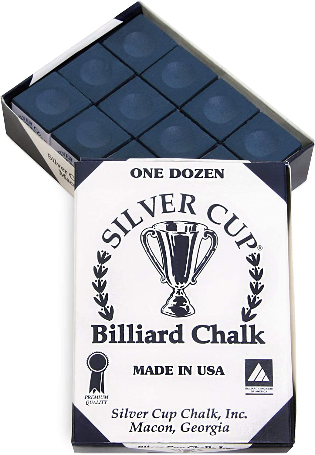 Silver Cup Billiard CHALK - ONE DOZEN image number 2