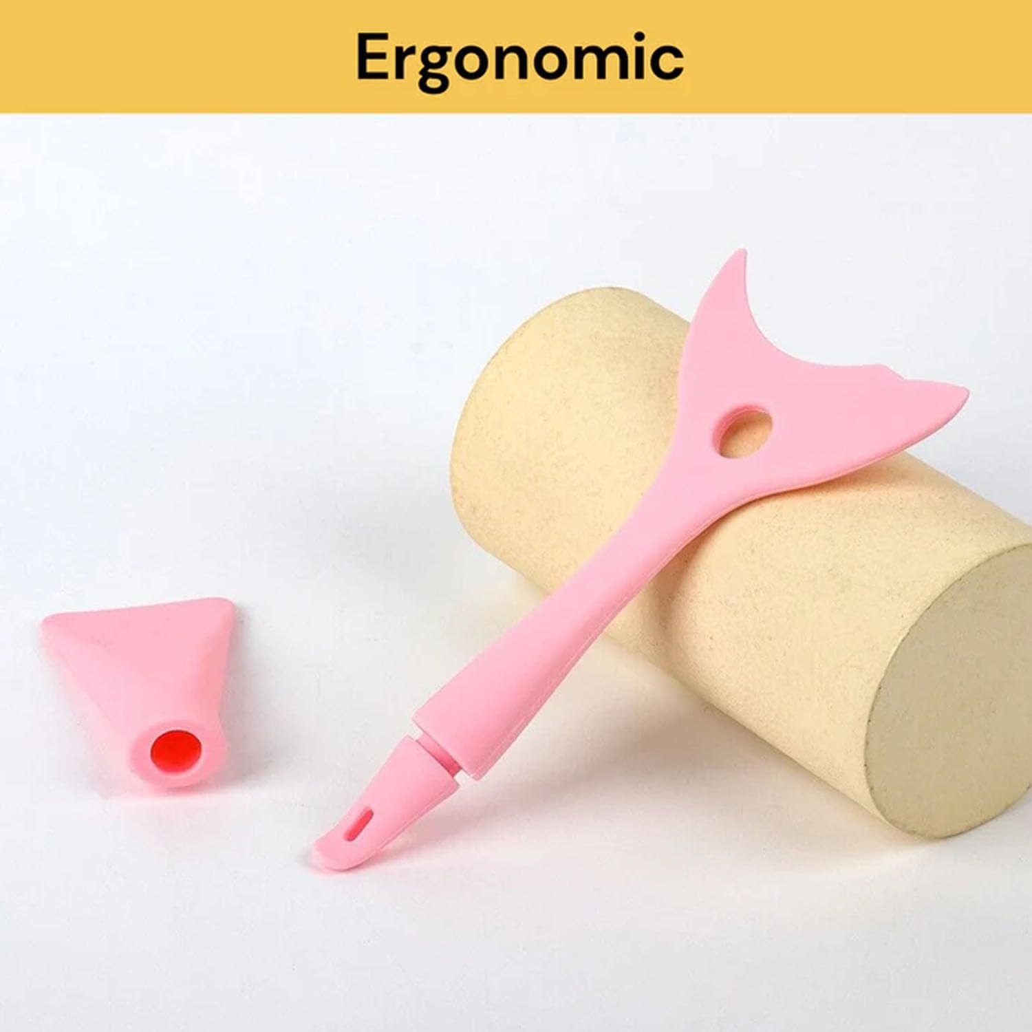 EZONEDEAL Silicone Eyeliner Tool,Reusable Silicone Eyeliner Tool - Eyeshadow Applicators Plate Cat Shape Eye Liner Shadow Guide Template Quick Makeup Tool-Pink image number 5