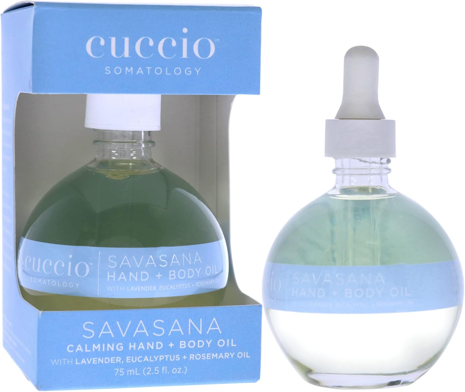 Cuccio Somatology Savasana Calming Hand and Body Oil - Intensely Moisturizing and Hydrating Blend - Made with Lavender, Eucalyptus, and Rosemary Oils - Soothe Your Mind and Nourish Your Body - 75 ML image number 4