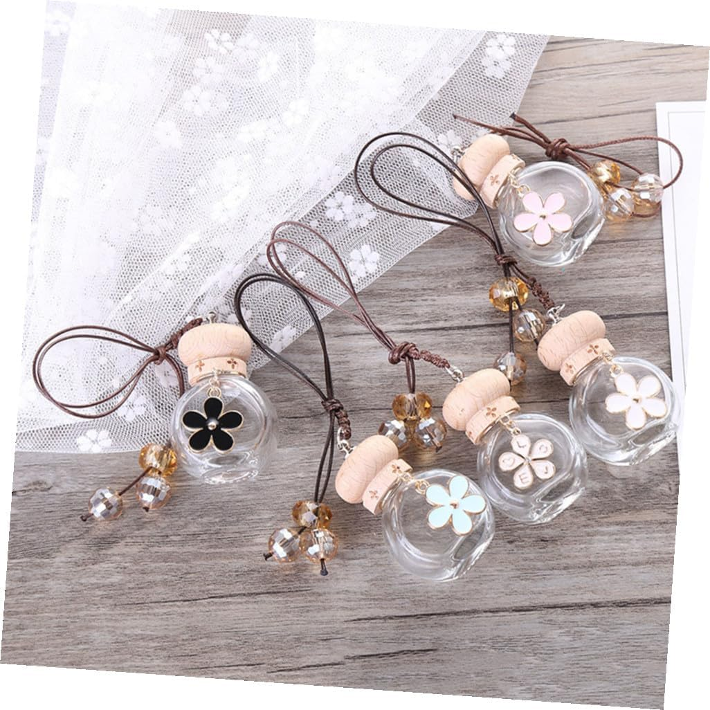 4Pcs Car Fragrance Bottle Hanging Perfume Bottles Air Freshener for Car image number 6