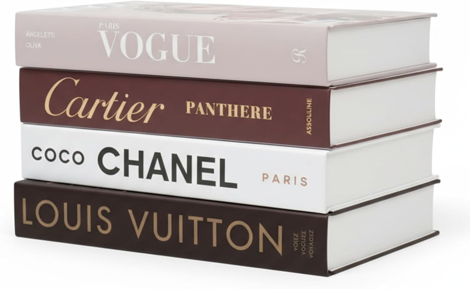 Decorative Books for Home Decor, Set of 4 Stylish Faux Books, DIY Books Stack for Coffee Table/Office/Shelf/Farmhouse/Living Room Decor, Modern Hardcover Stacked Display Books image number 6