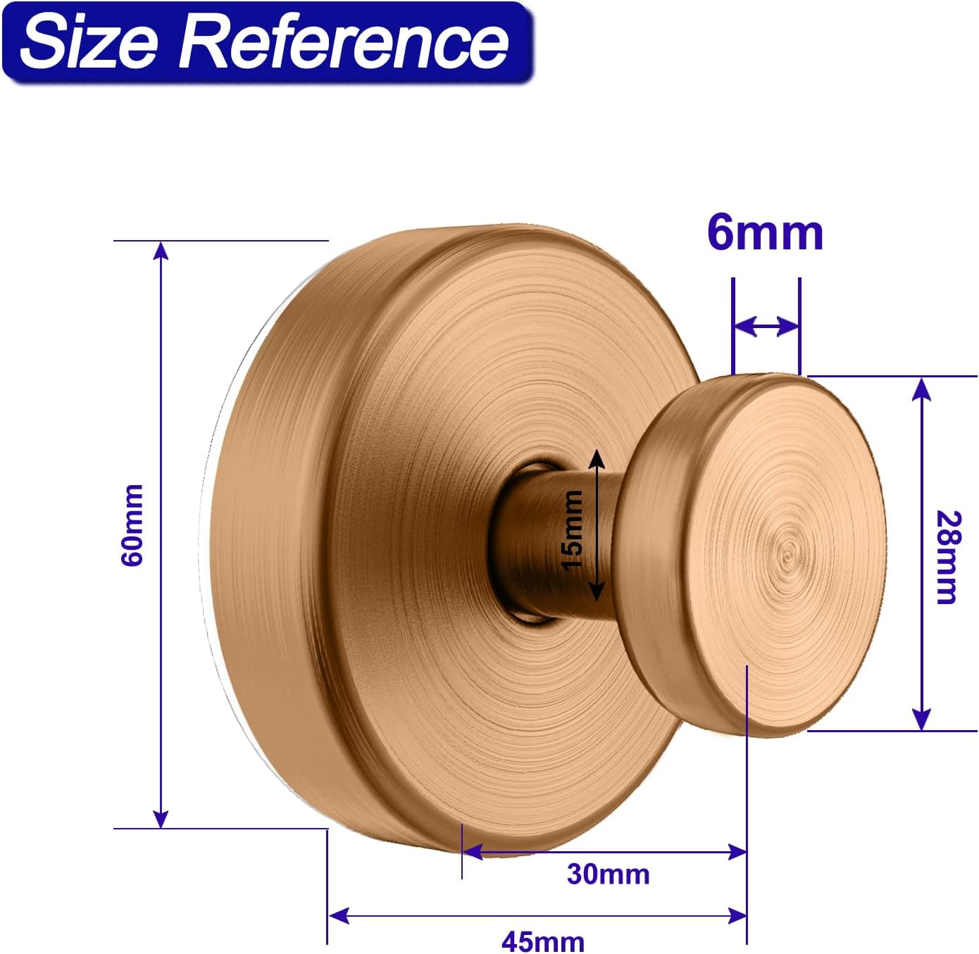 Suction Cup Hooks for Shower, Removable Towel Hooks for Bathroom Window Glass Door Wall, Bath Robe Looafh Wreath Hook for Hanging - 2 Pack, Champagne Bronze image number 5