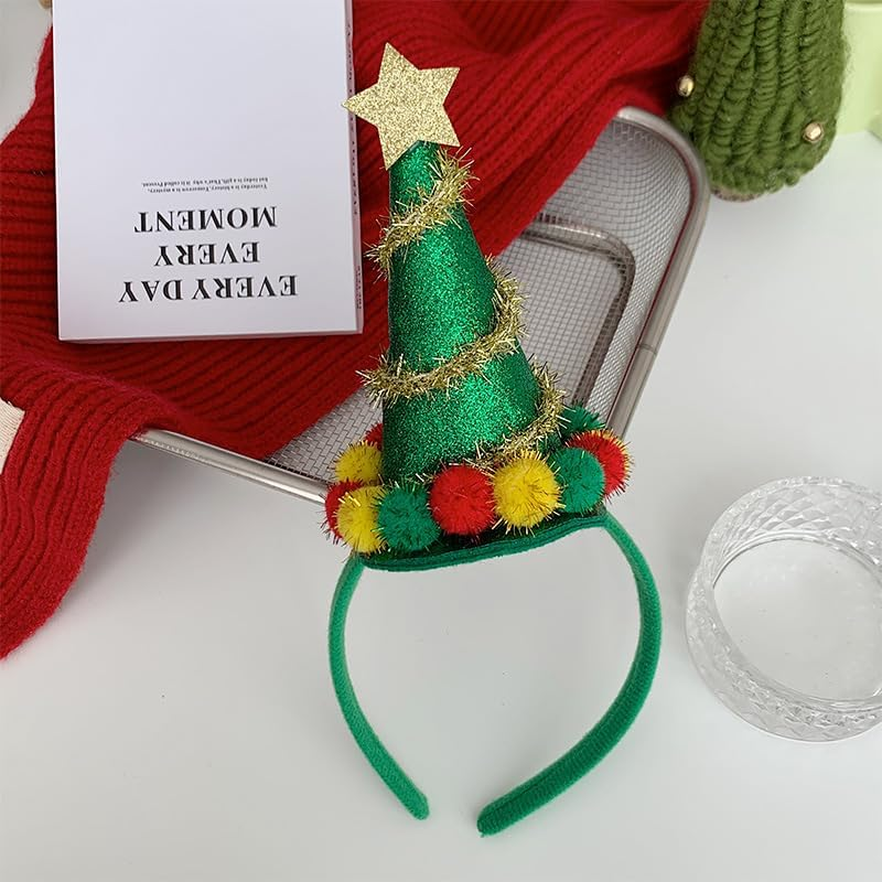 Christmas Headbands, Red and Gold, Universal Size image number 2