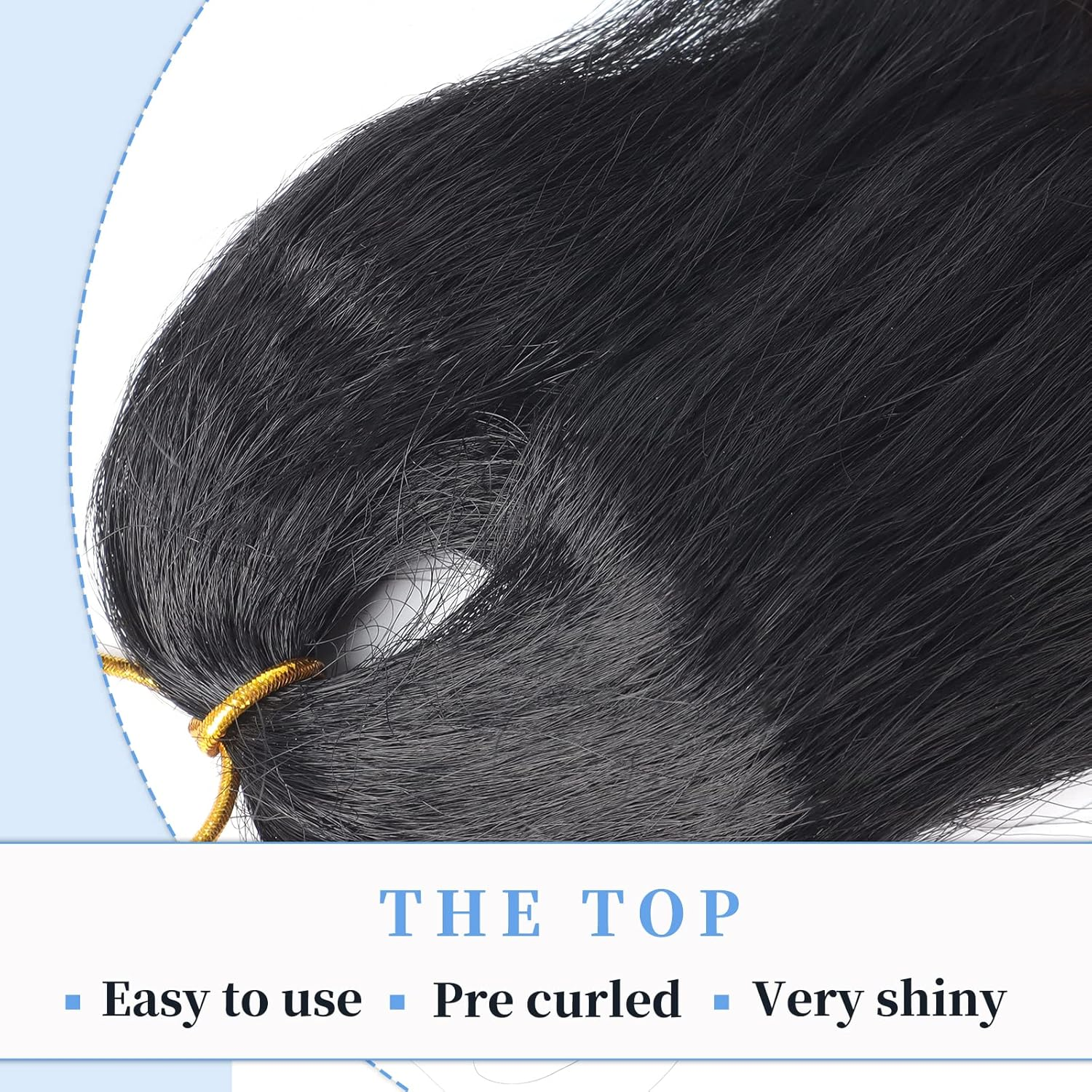 French Curly Braiding Hair for Box Braids 8 Paquets 22 Pouces Tresses French Curl Vague L&acirc;che Crochet Tresses Deep Wave Braiding Hair Crochet Braids Spanish Curly Hair Extensions - 1B image number 6