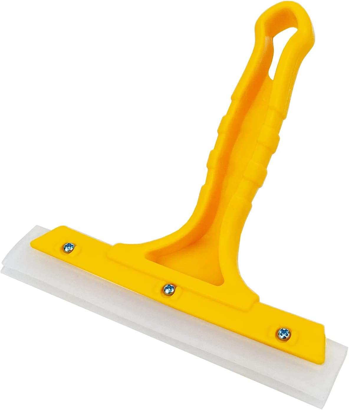 Ccyanzi Silicone Blade Small Squeegee, Shower Glass Squeegee, Window Tint, for Window, Bathroom Mirrors, Shower Door and Car Windshield, 5.5X5.5Inch, Yellow image number 5