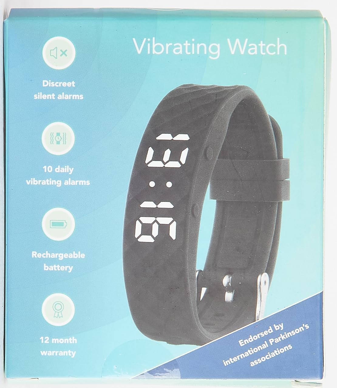 Vibrating Alarm Reminder Watch - with up to 10 Personal Alarms or Pill Reminders per Day image number 3