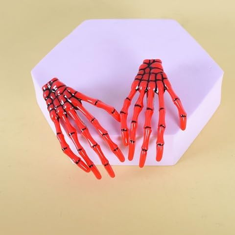 20Pcs Funny Skull Skeleton Hand Bone Claw Hair Clips Hairpins image number 4