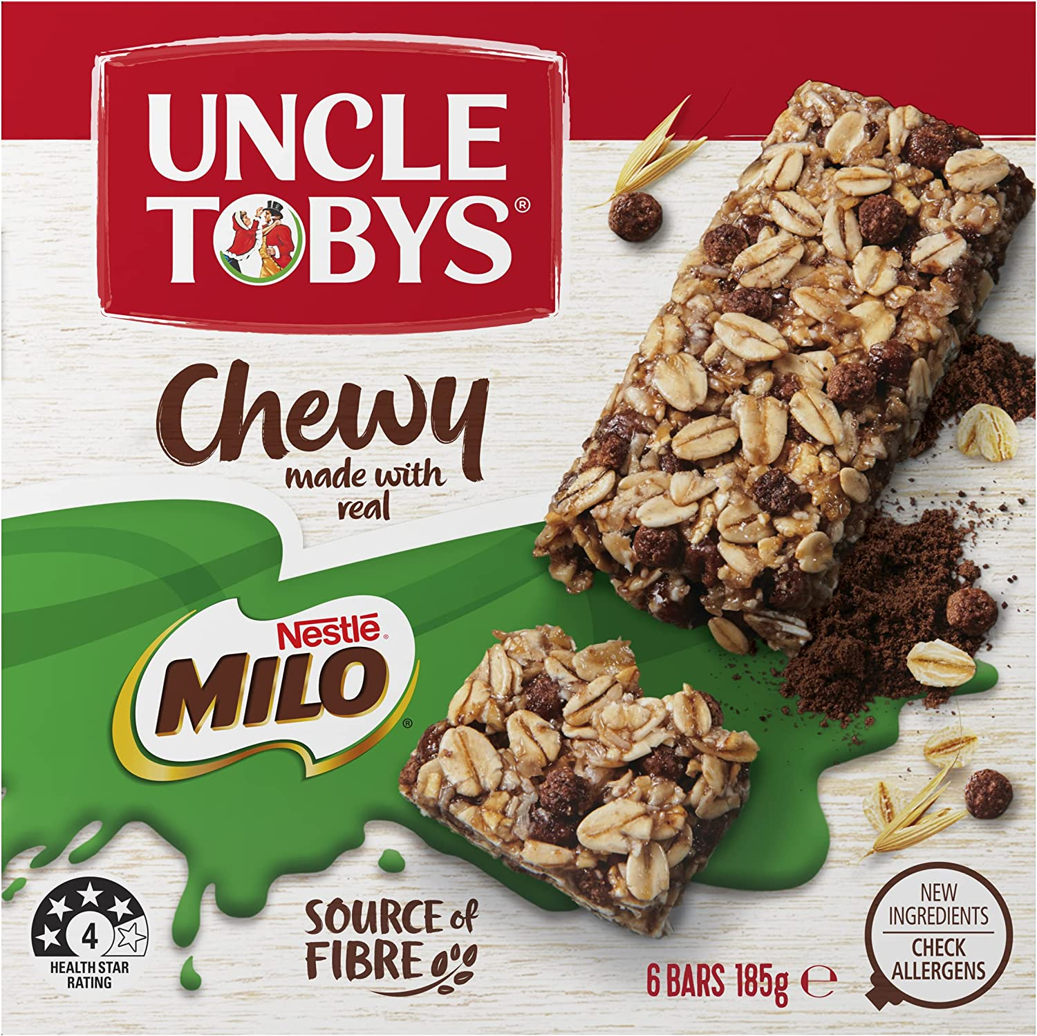 UNCLE TOBYS Chewy MILO Muesli Bar 10X6 Pack image number 3