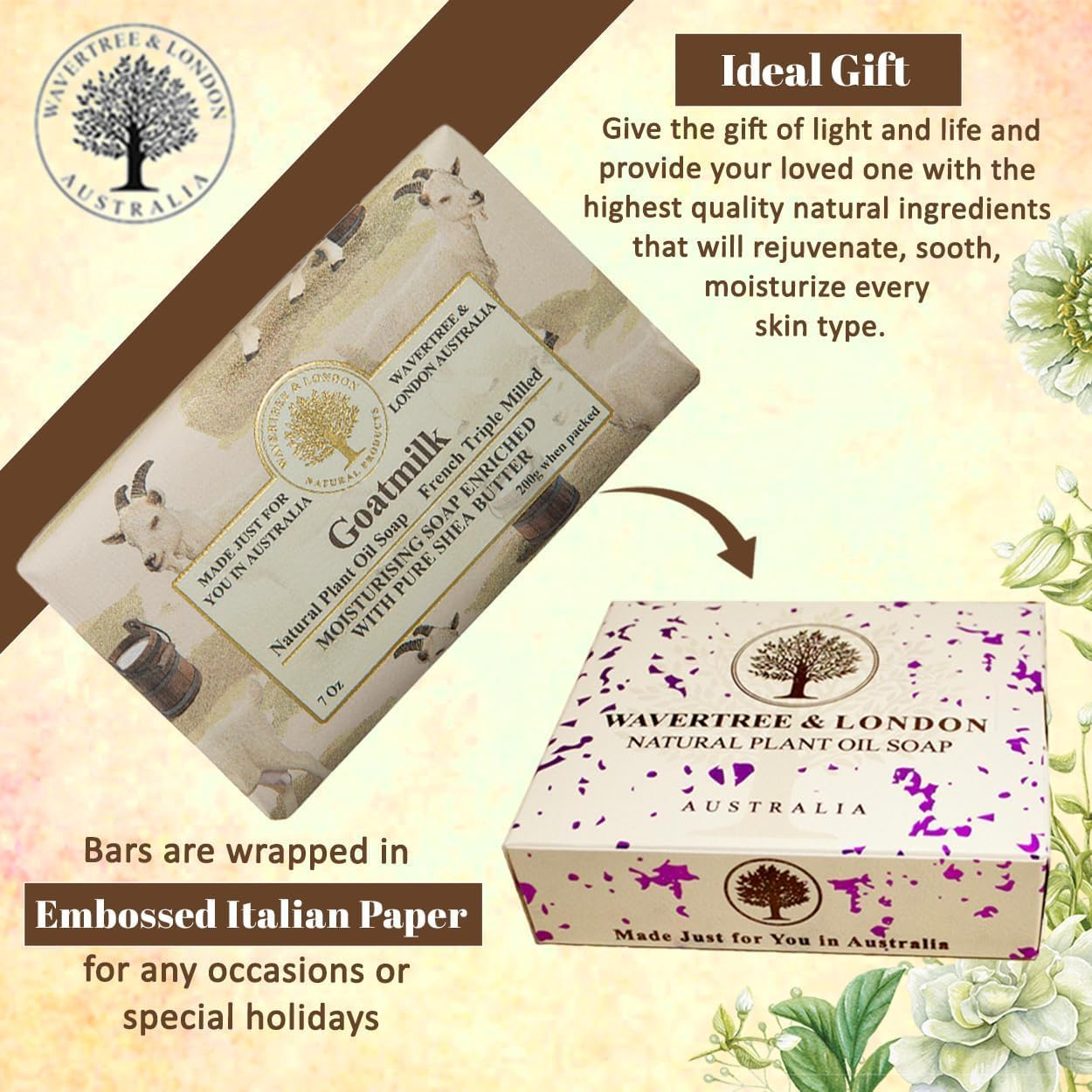 Wavertree and London Goatmilk Soap Bar 200 G