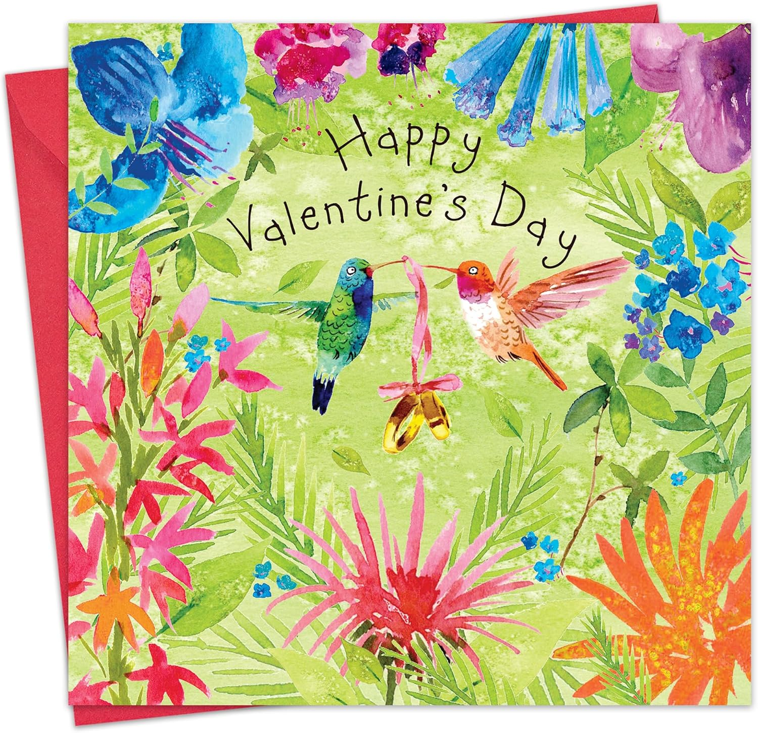 Twizler Valentine'S Day Card with Hummingbirds - Valentine Card for Husband Wife or Boyfriend Girlfriend - Cute Valentine'S Card for Him Her or Fianc&eacute; Fianc&eacute;e Partner