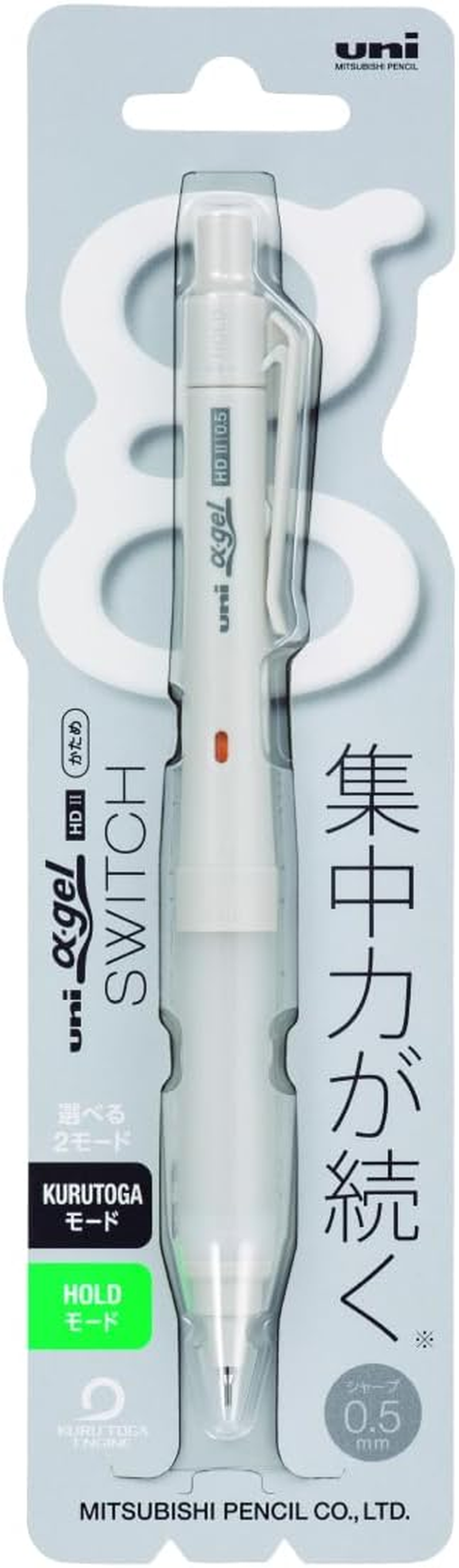 Mitsubishi Pencil Mechanical Pencil Alpha Gel Switch 0.5 Gray M51009GG1P.23