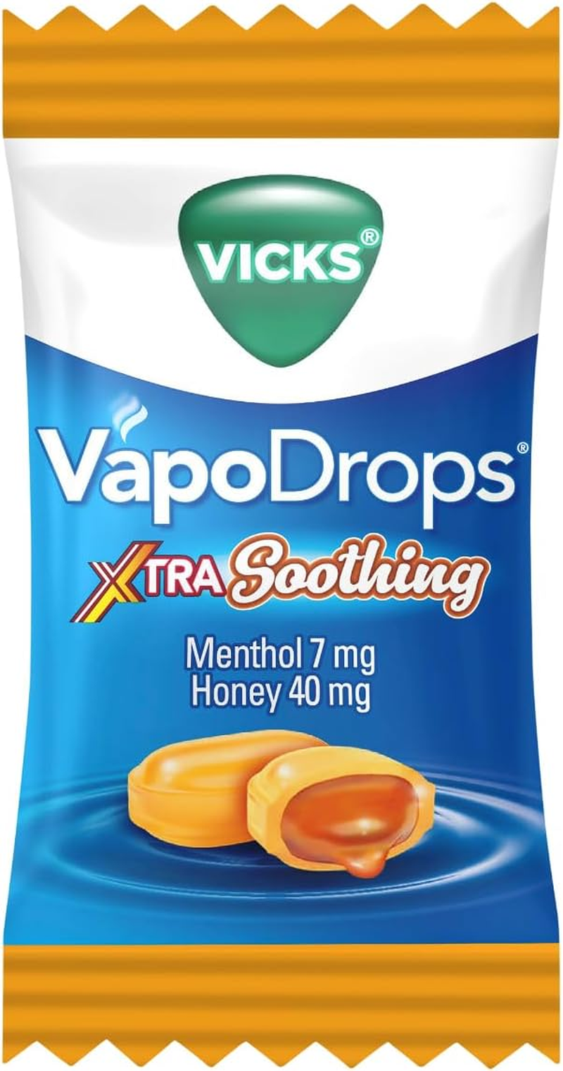 Vicks Vapodrops Xtra Soothing 16 Honey Centre Lozenges image number 3