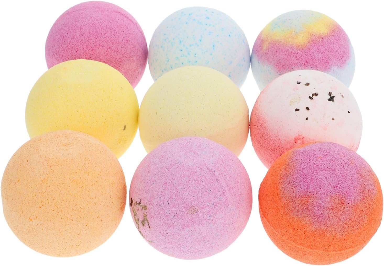 Baluue 9Pcs Healthy Luxury Spa Shower Balls Aromatherapy Bath Salt Balls Face Body Cleanser image number 5