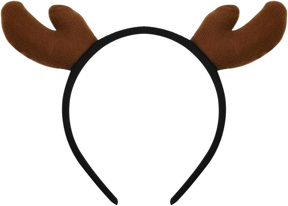 Christmas Reindeer Antlers Headband for Women Men Girls Boys Cute Elk Deer Hairband Headpiece Red Festival Xmas Christmas Hair Accessories Deer Costume Hair Decorations