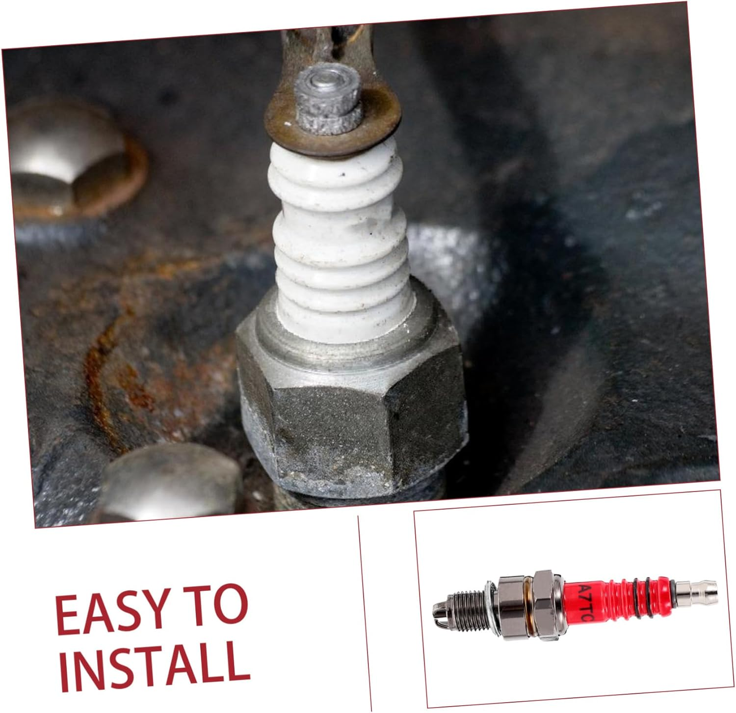 SUPVOX 4Pcs Plug Three-Pole Nozzle for Scooter Ignition System Replacement Part image number 4