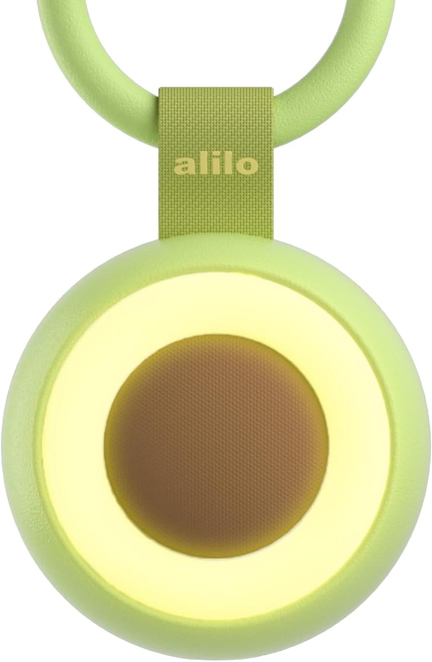 Alilo Portable White Noise Machine for Baby Adult, 30 Soothing Sounds, 3-Mode Night Light, Timer, Memory, Volume Control, Avocado Design Travel Sound Machine