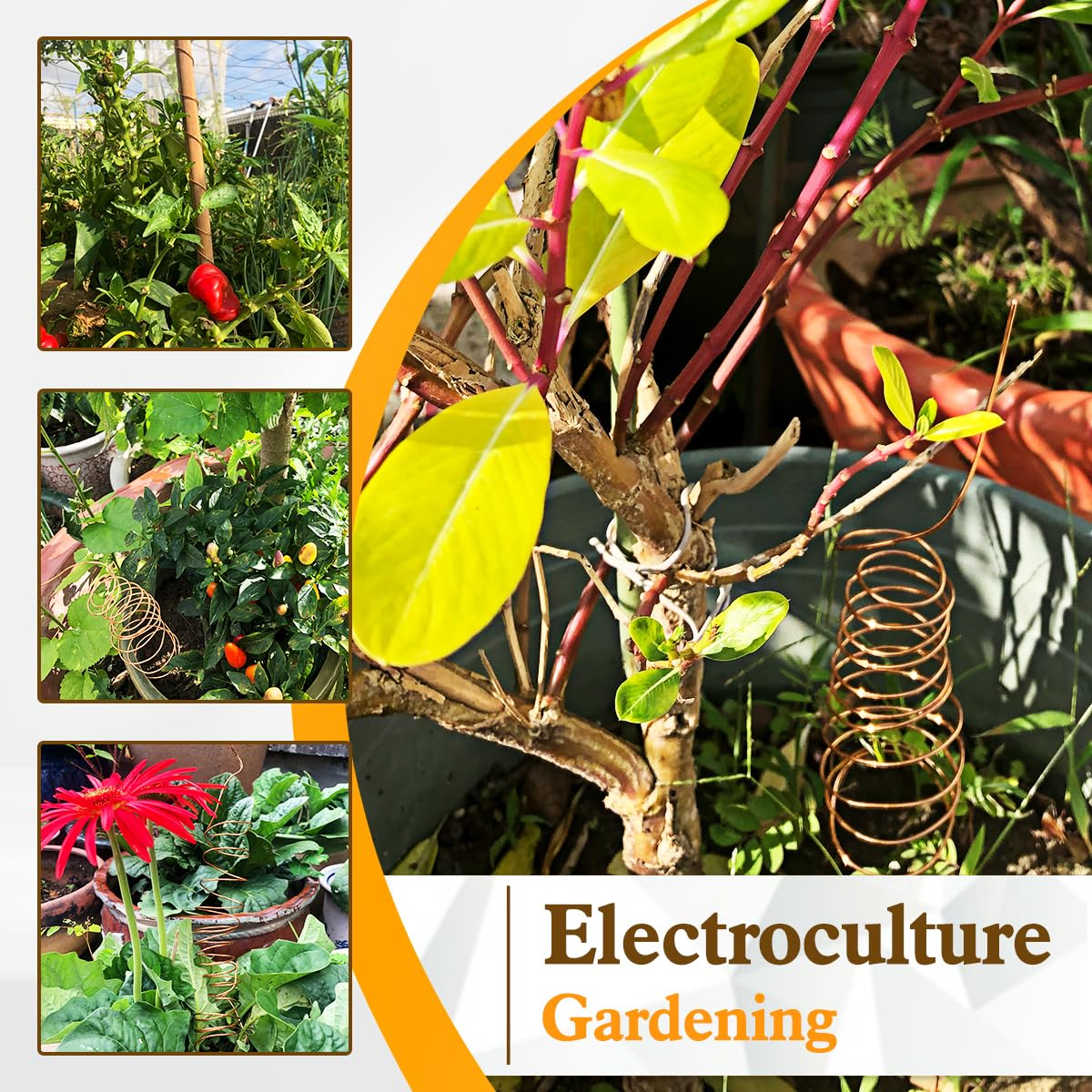 UCINNOVATE 18 Gauge Pure Copper Wire, 18 AWG 99.9% Bare Copper Wire 105FT / 32M 1/2 BL Spool, Solid Soft Copper Wire for Jewelry Making Craftwire, Cooper Wire Coil for Electroculture Gardening Antena