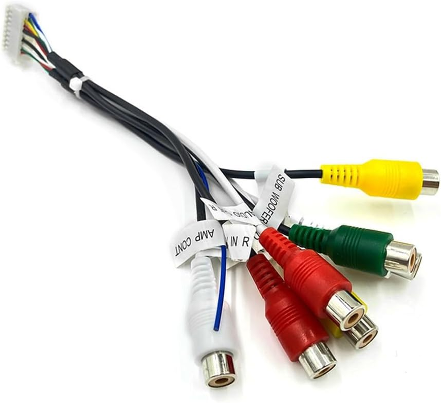 20 Pin Android Car Stereo Automotive Connector Android Harness Wiring Harness Adapter 7- Audio/Video AUX Cable image number 1