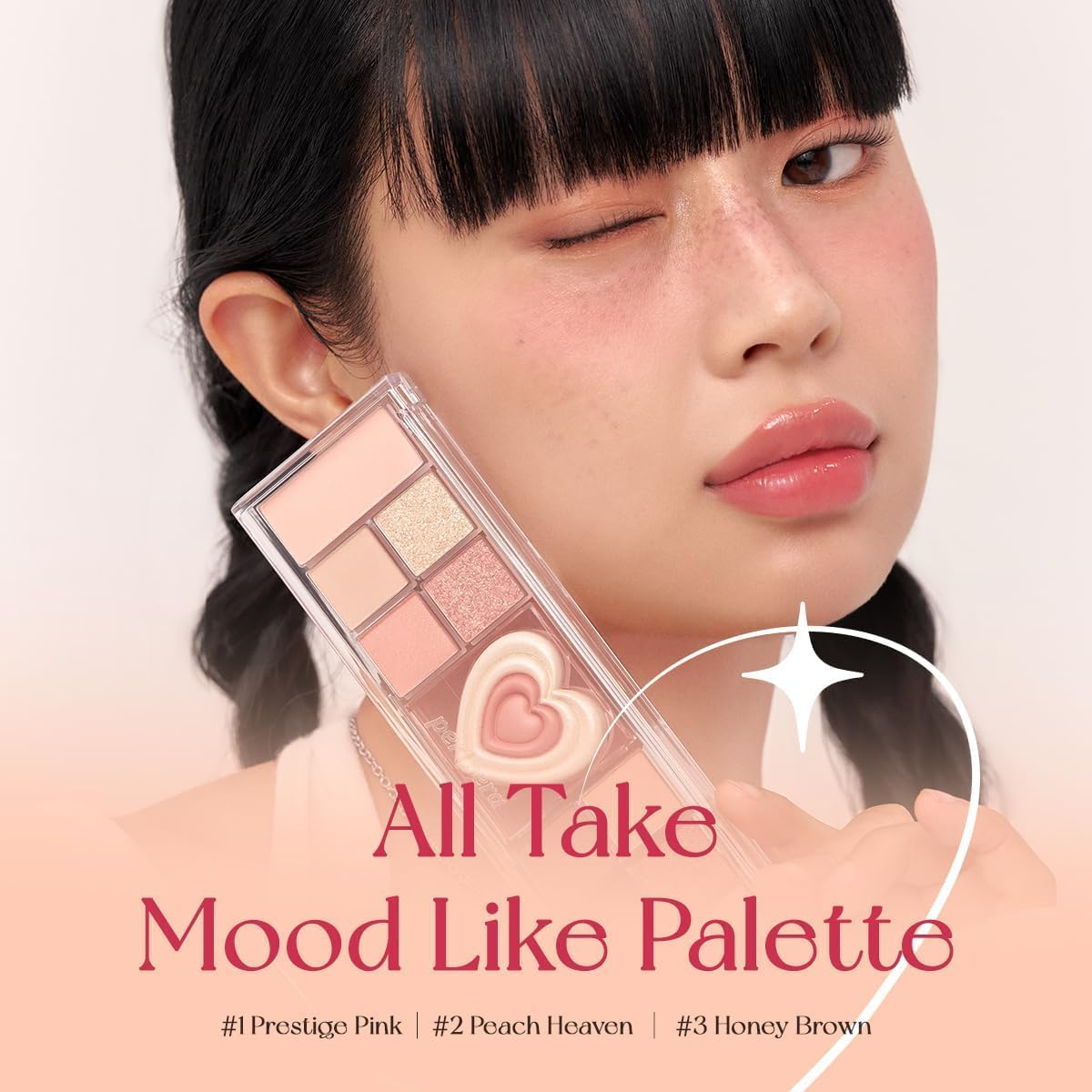 Peripera Peritage Collection All Take Mood like Eye Palette, 02 Peach Heaven image number 3