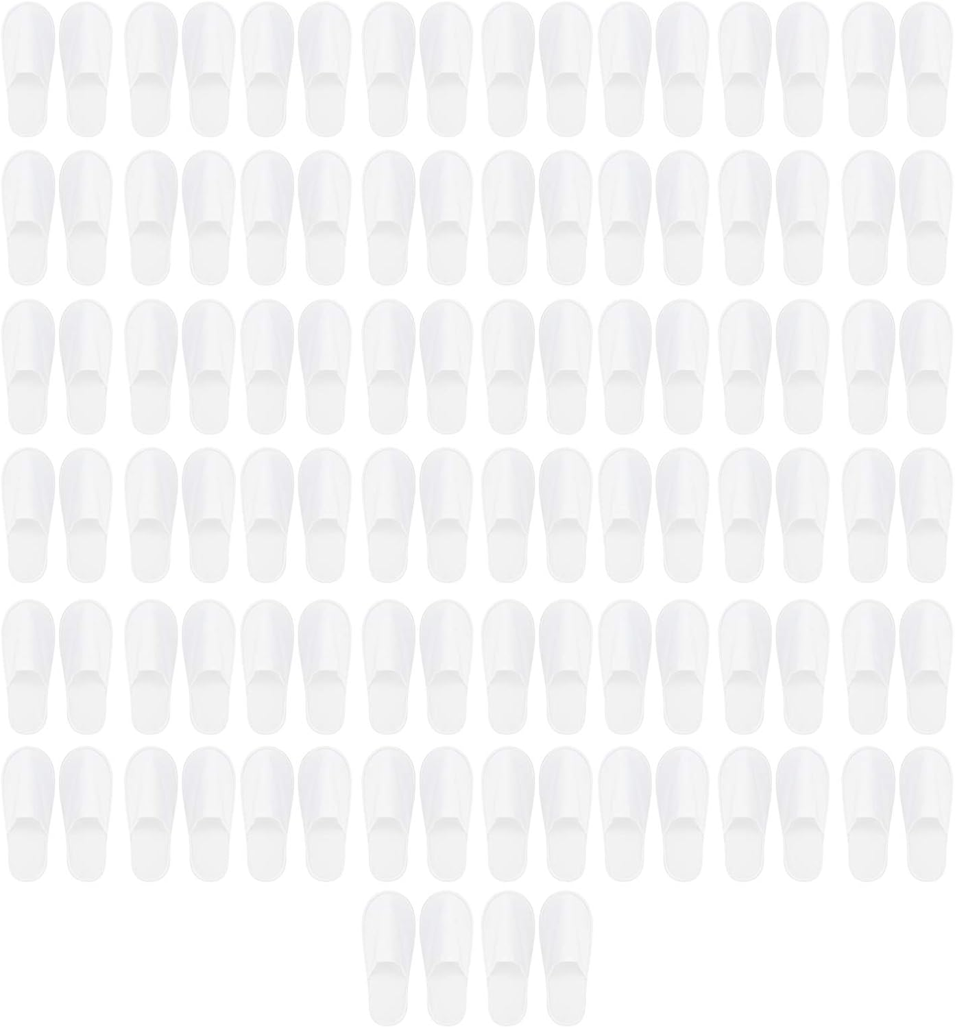 QANYEGN 50Pair Disposable Slippers, Portable Non Slip Bulk Slipper, Disposable Guest Slippers for Home Spa Hotel Party (Non Woven)