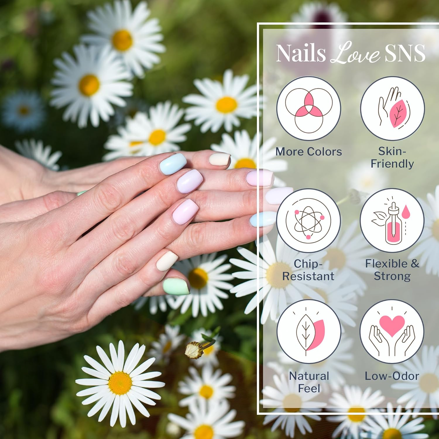 SNS Gelous BM12 Nail Dipping Powder, Happy Zinnia, 28 G